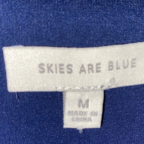 Skies Are Blue Navy Dress with Gold Accents - Picture 2 of 6